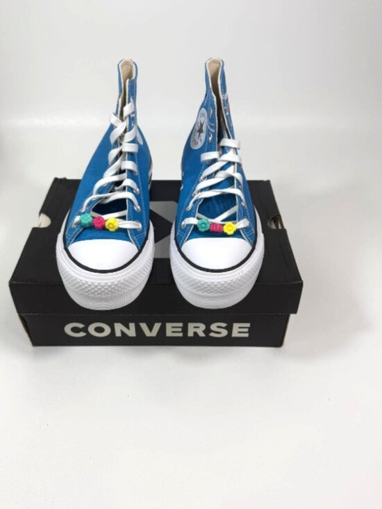 Shoes - Converse CTAS Hi Lift Embroidered Bracelet Women's Platform Sneakers Sz 7